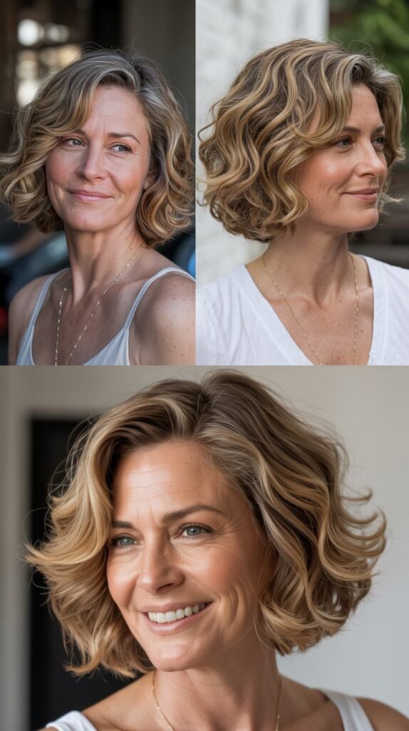 The Tousled Beach Wave Bob