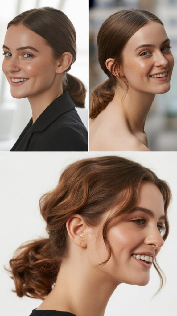 The Side-Swept Low Ponytail