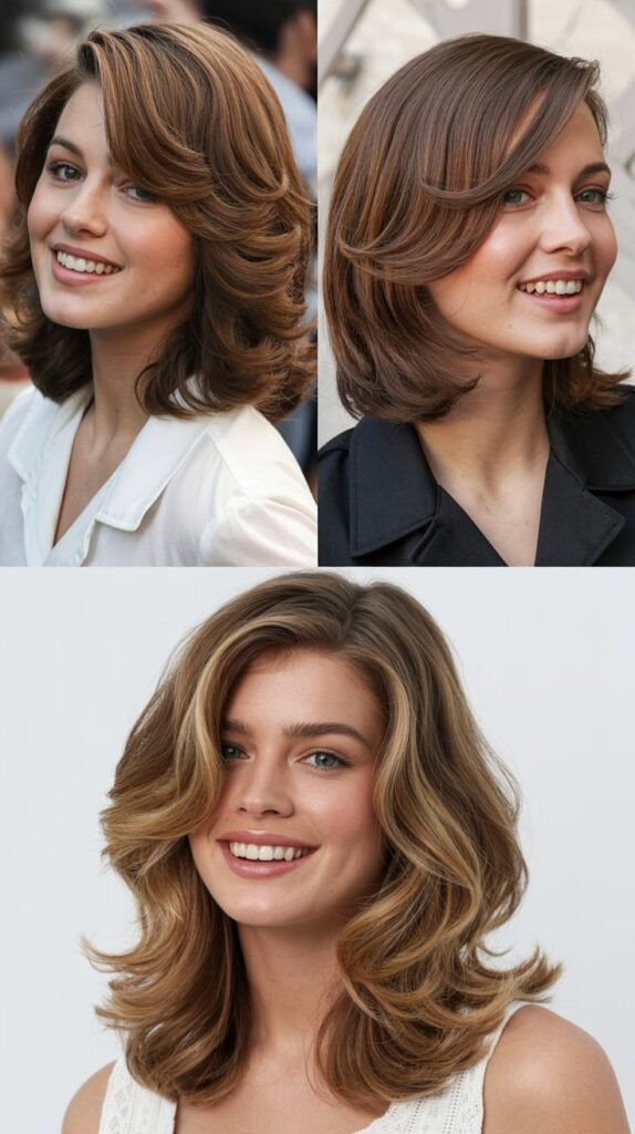 Classic Shoulder-Length with Side-Swept Layers