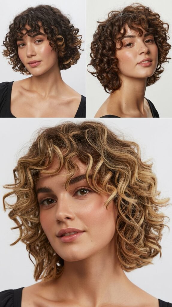 Voluminous Curly Bob