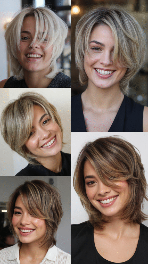  Long Bangs As Front Layers