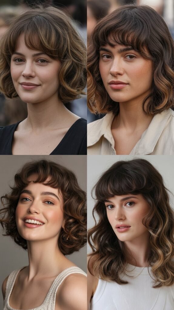 Baby Bangs with Medium Waves