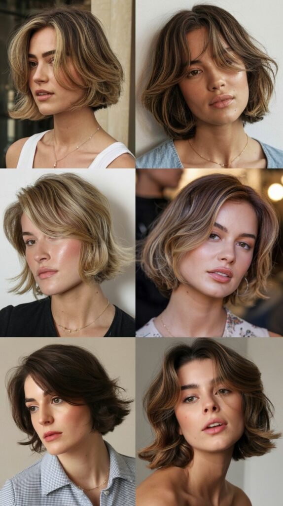  Layered Chin Bob with Wispy Layers