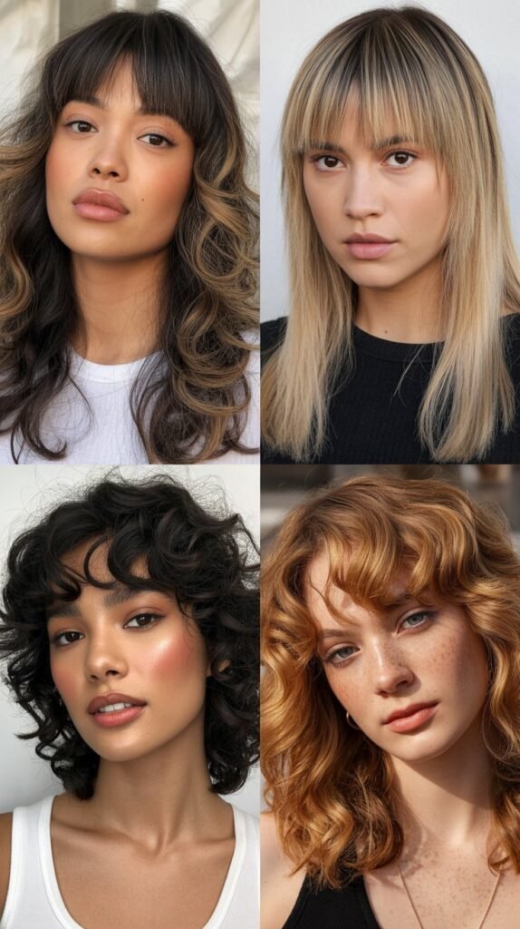  Curtain Bangs With Hidden Undercut