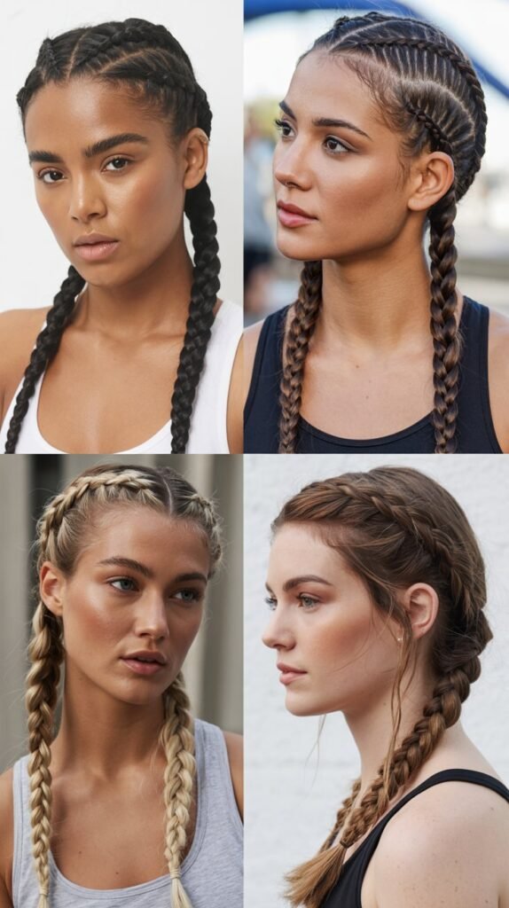 Boxer Braids for Athletic Chic