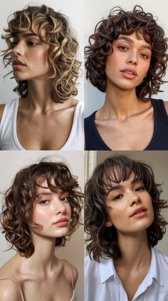 Textured Curly Bob