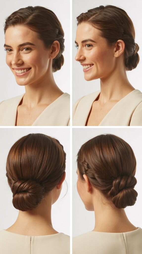 Twisted Low Chignon
