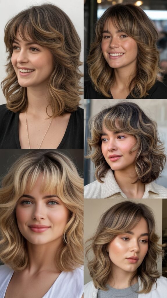  Medium Textured Cut With Peek-a-Boo Bangs