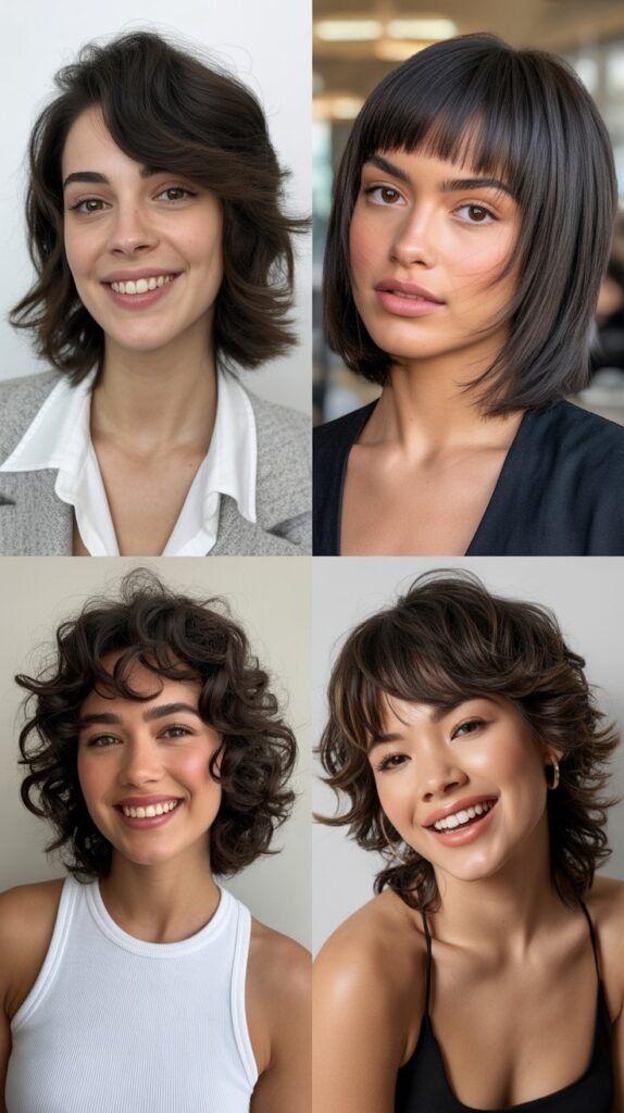 Medium Cut With Tapered Fringe