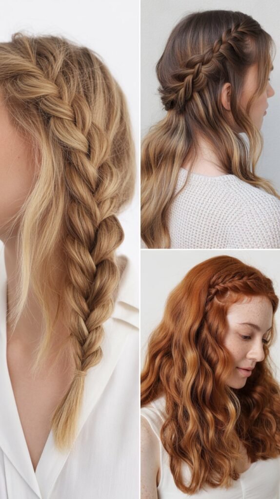 Chunky French Braid Waves