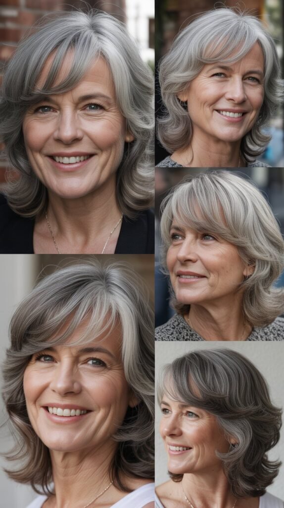 Textured Shaggy Bangs with Bohemian Waves