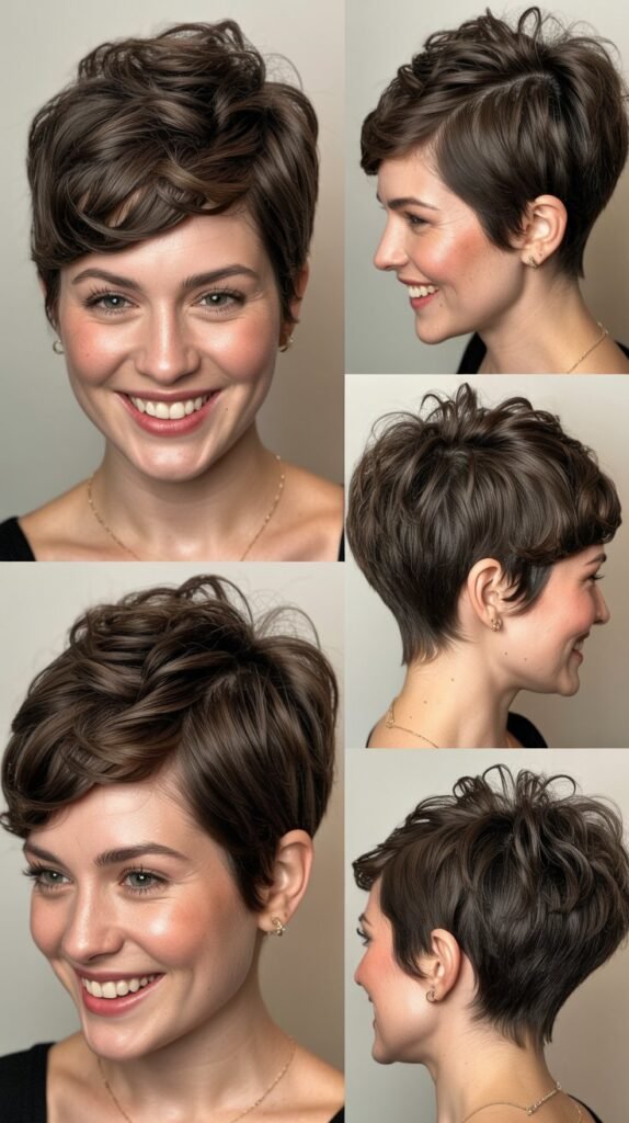 Voluminous Crown Pixie