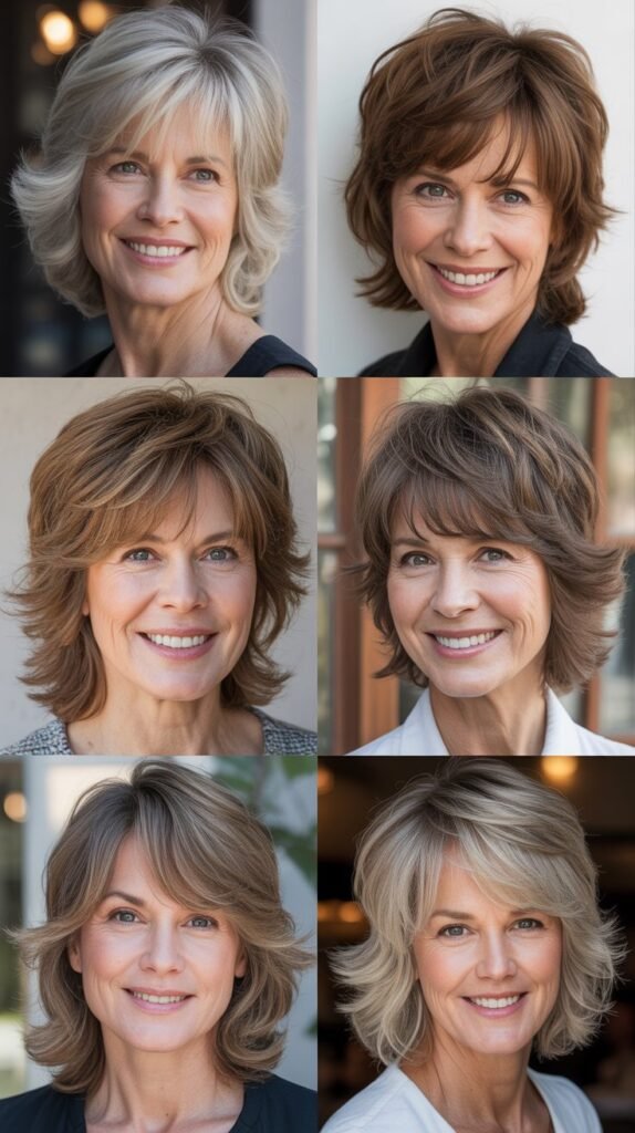 Piecey Bangs with Shaggy Layers