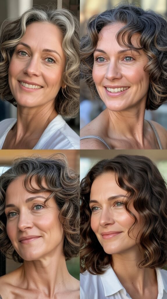 Wavy Lob with Soft Curls