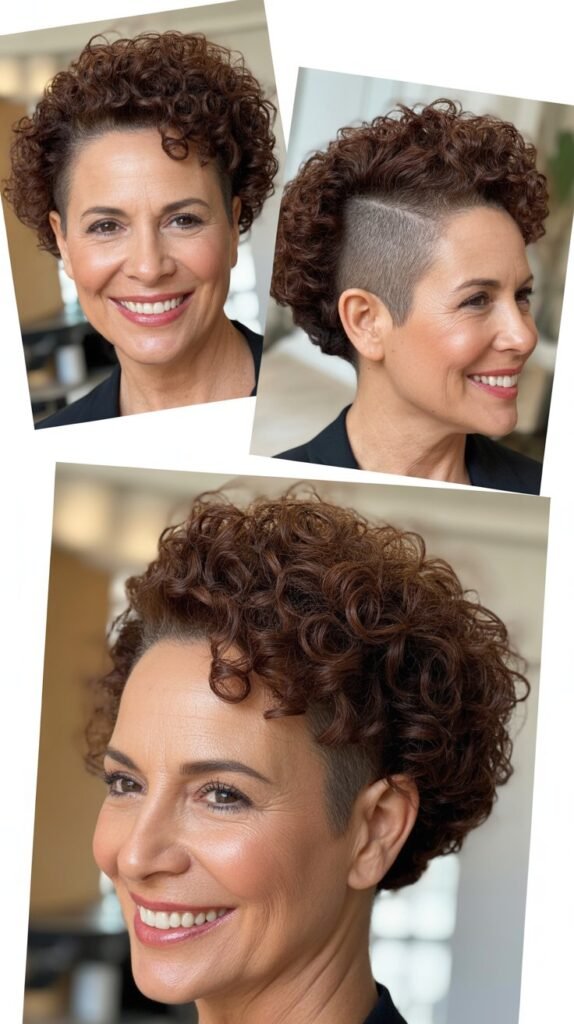 The Curly Crown with Tapered Back