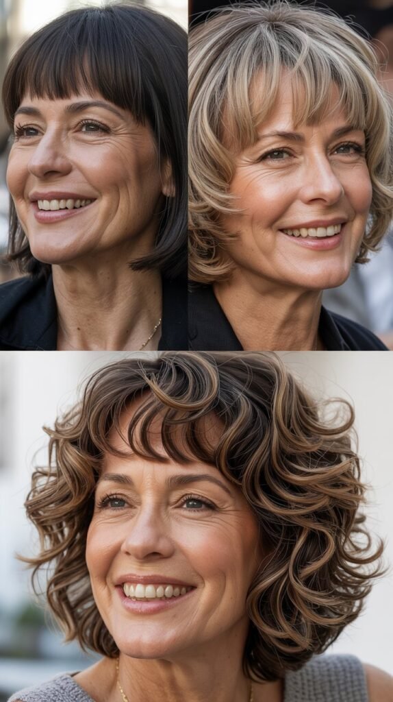  Textured Blunt Bangs