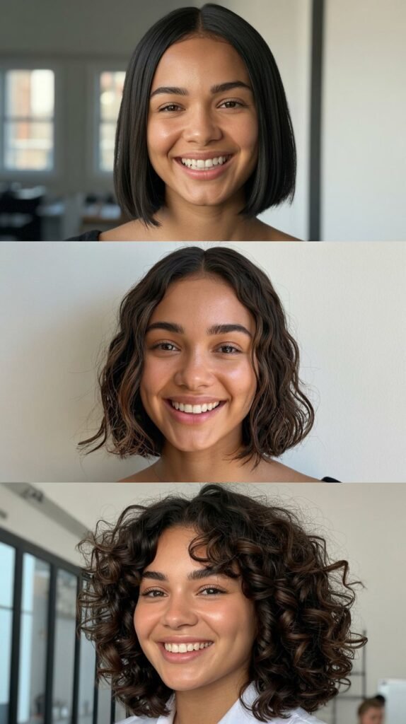 Blunt Collarbone Cut with Center Part