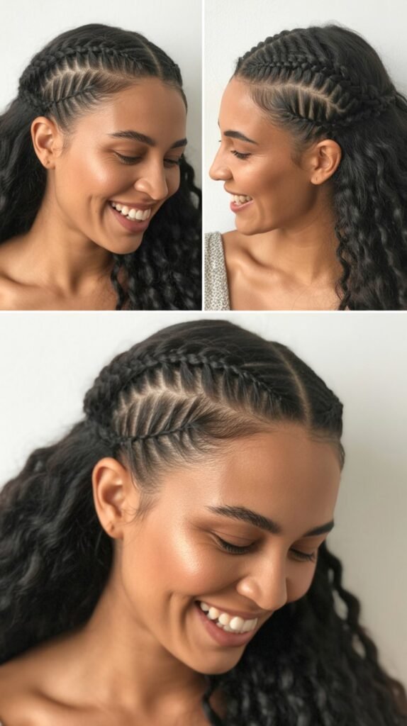 The Half-Up Braided Crown