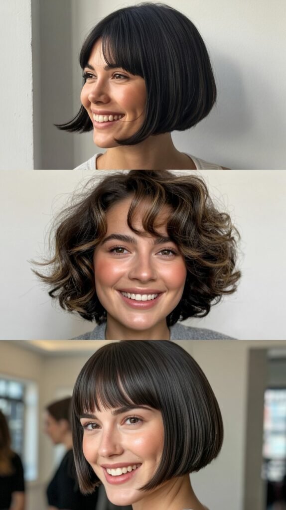 Graduated Bob with Heavy Side Fringe