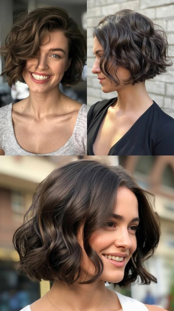  Asymmetrical Wavy Bob