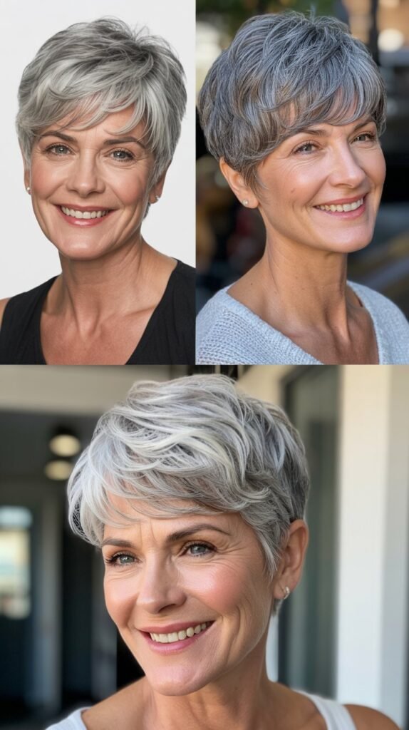 Natural Gray Pixie