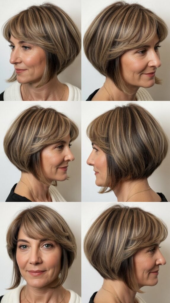 Graduated Bob with Piece-y Bangs