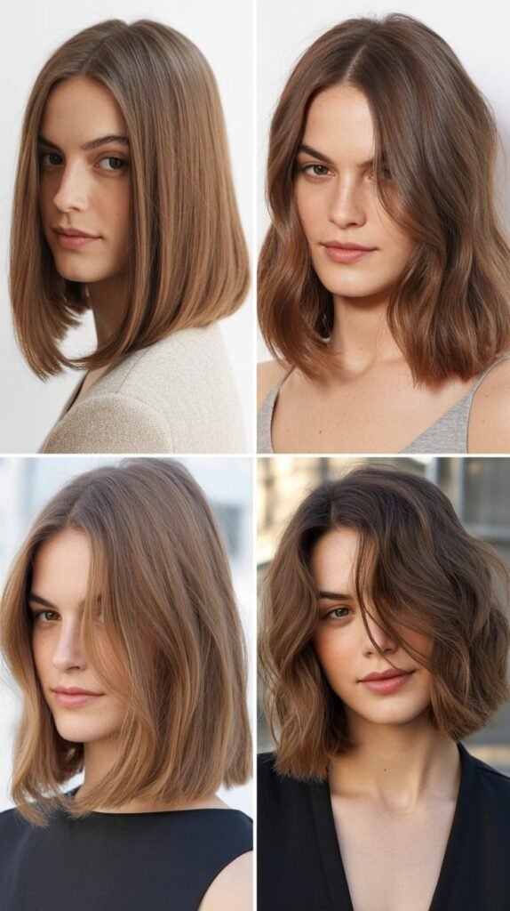  Long Bob with Side Sweep