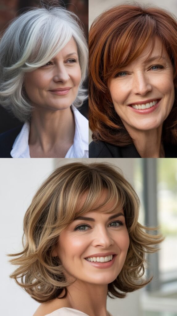  Asymmetrical Bangs with Angled Layers