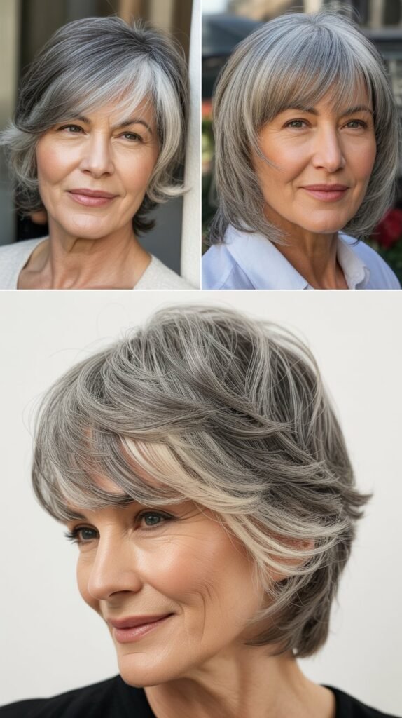 Textured Crop with Long Fringe