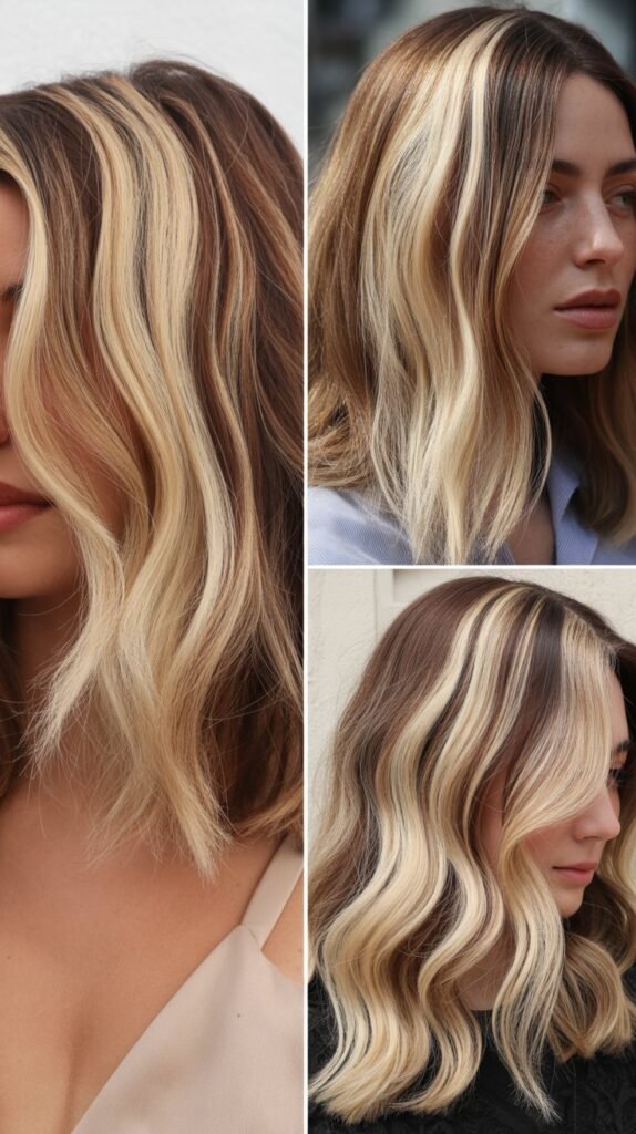  Bold Chunky Blonde Streaks