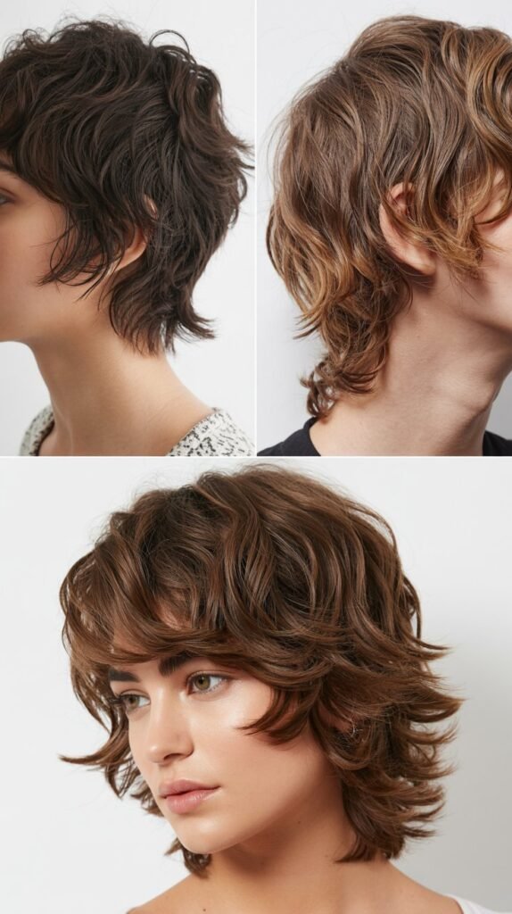 Textured Wolf Cut with Undone Styling