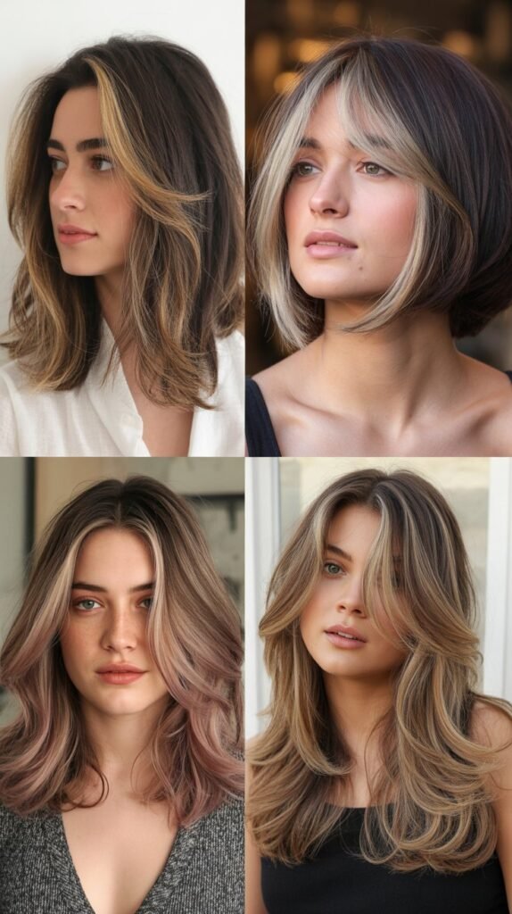 Layered Hair with Peek-a-Boo Highlights