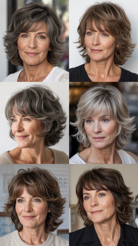 Textured Shag with Wispy Bangs