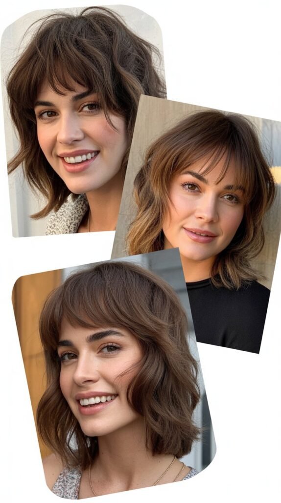  Choppy Bangs with Piece-y Layers
