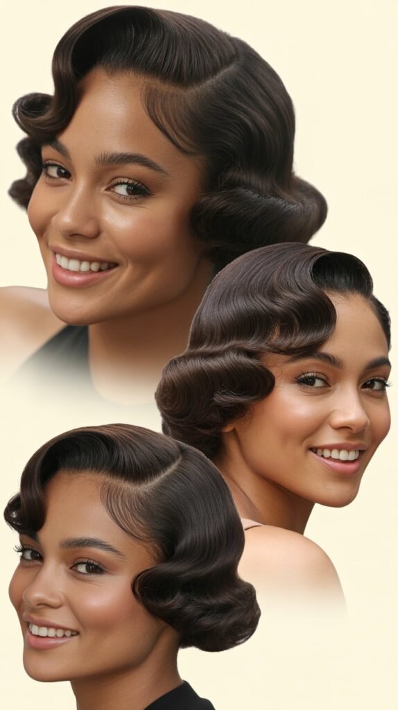 Sculptured Finger Waves
