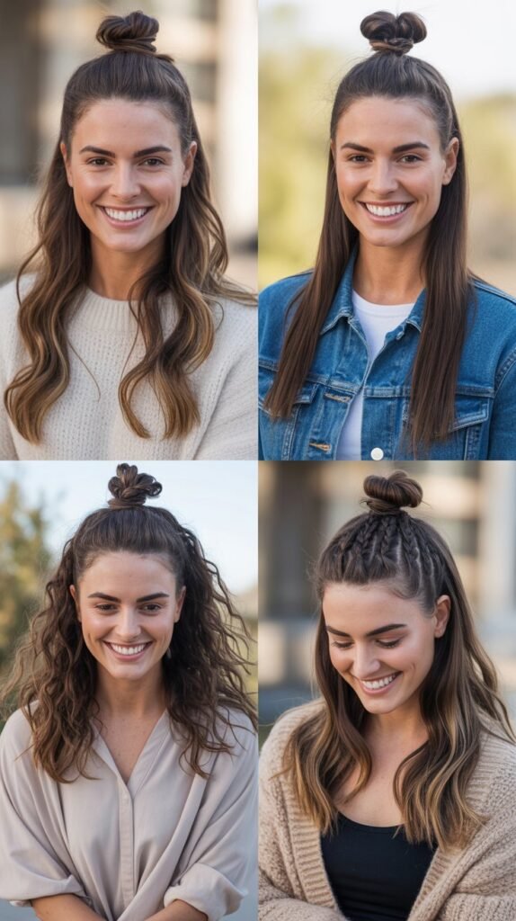  Half-Up Top Knot