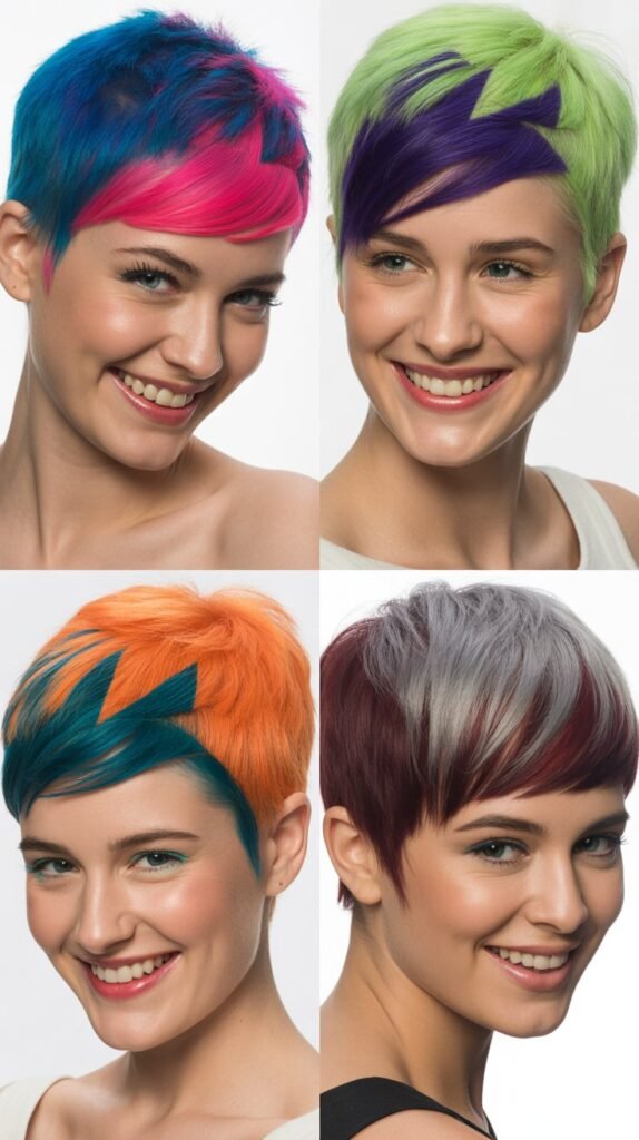 Mini Pixie with Bold Color Blocks