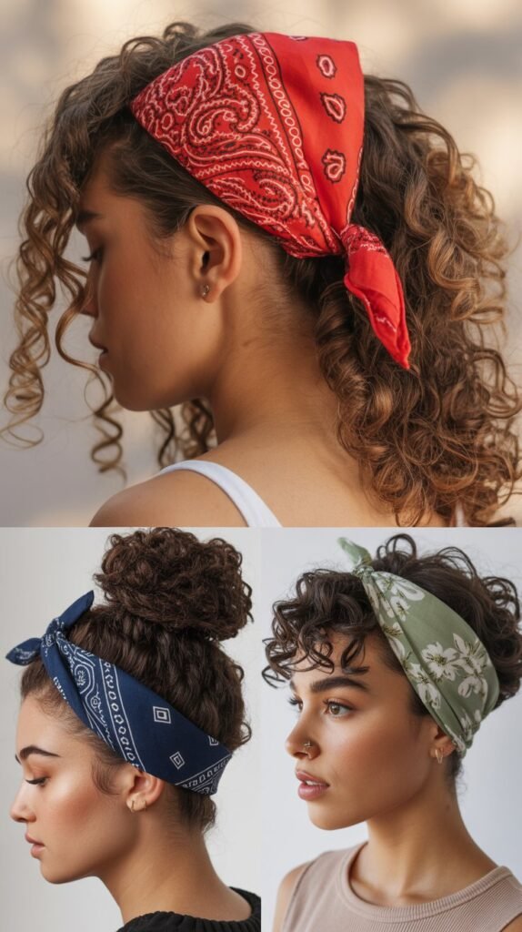 Bandana-Wrapped Curls
