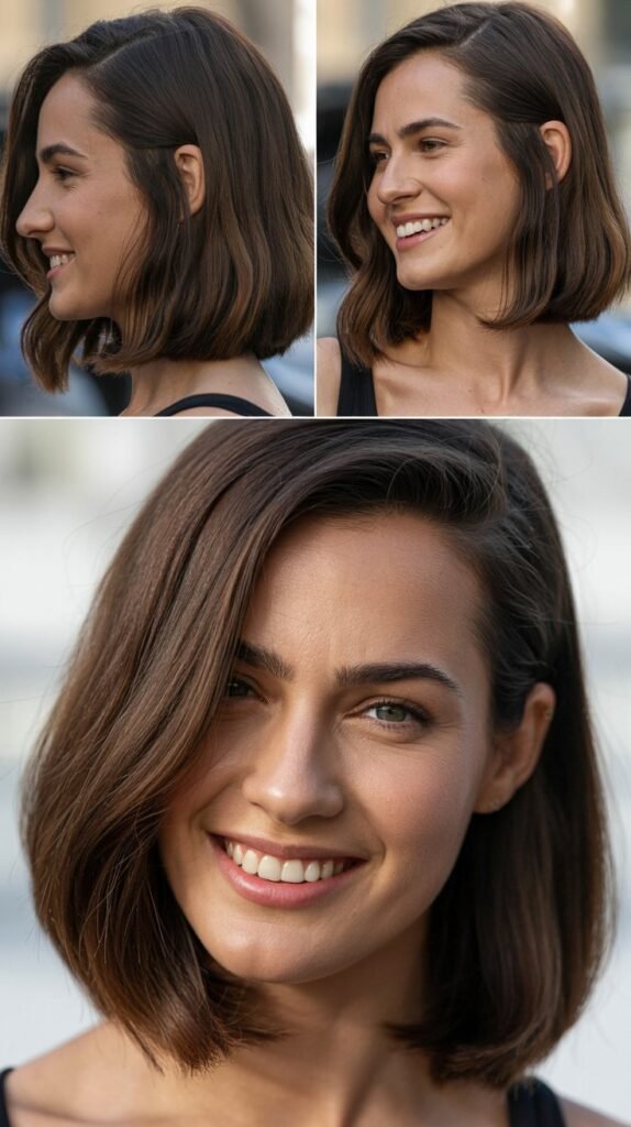 Long Bob with Deep Side Part