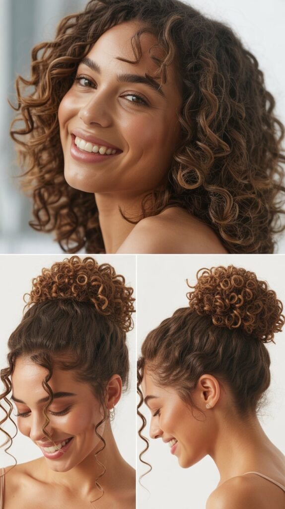 Curly Ballerina Bun