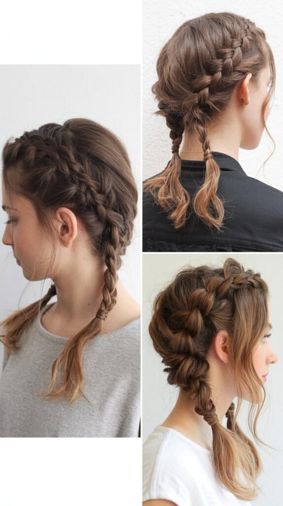 Braided Faux Hawk with Loose Ends