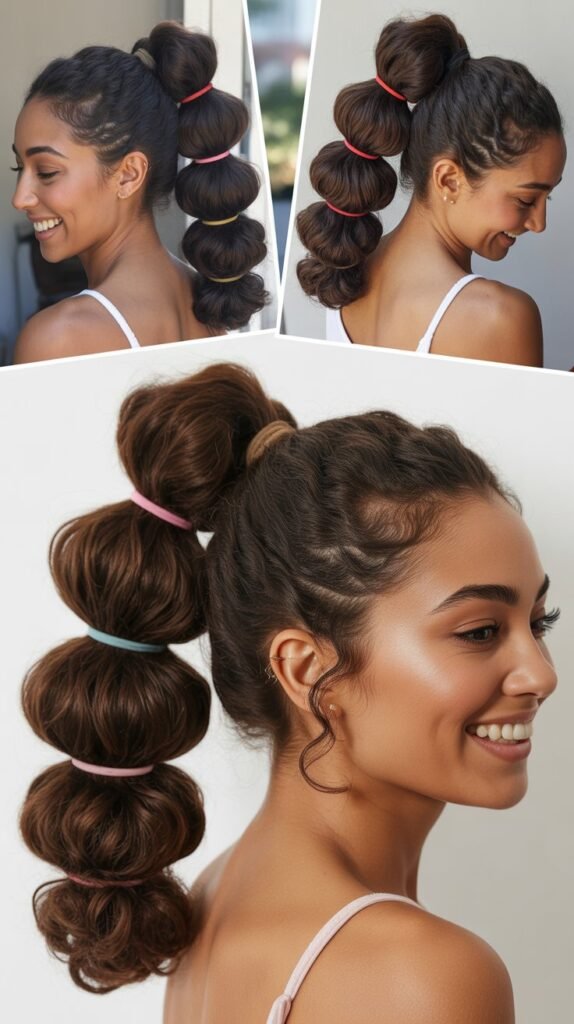 . The Bubble Ponytail