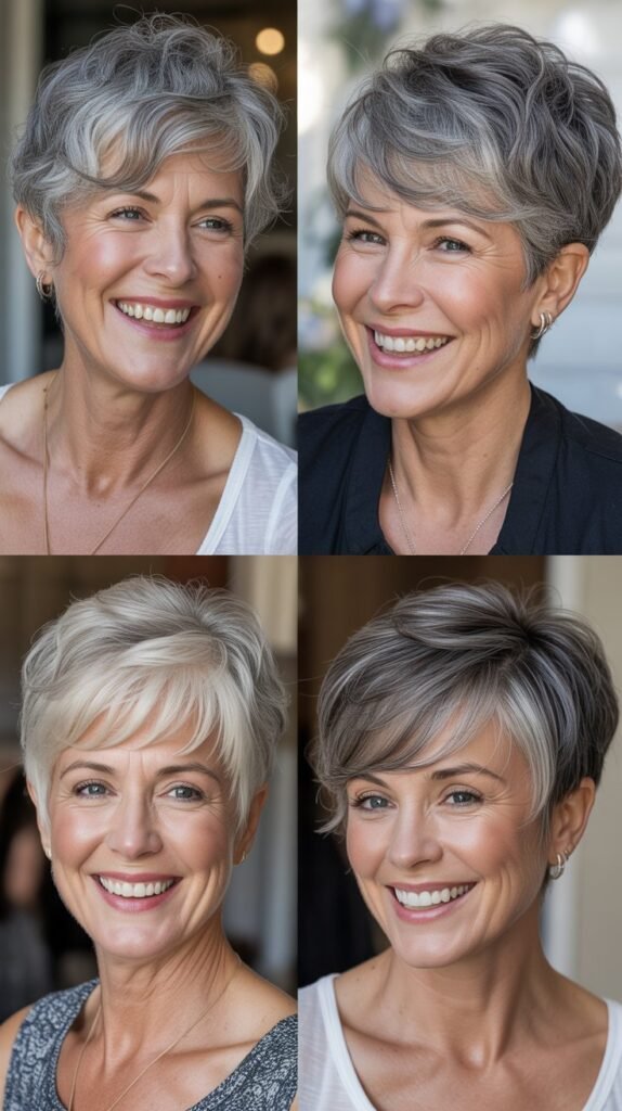  Feathered Pixie with Side Bangs