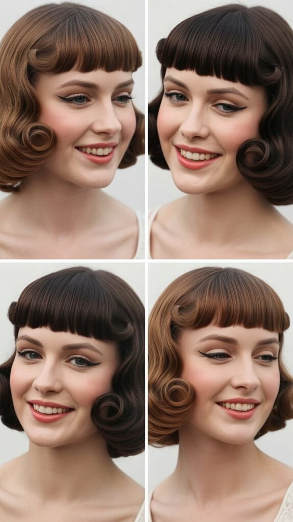 Graduated Bob with Long Side-Parted Bangs