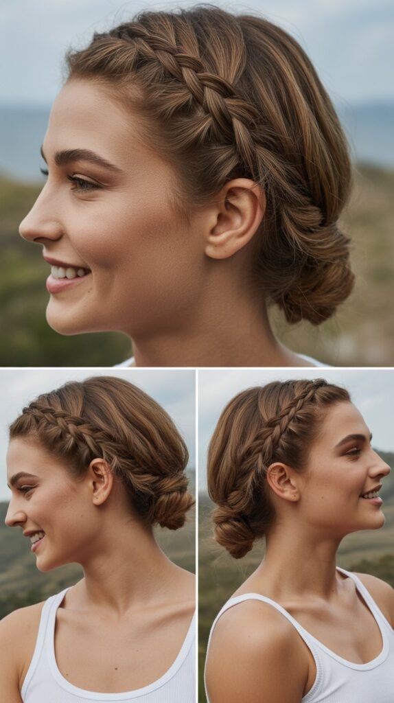 Accent Braid with Half-Up Style