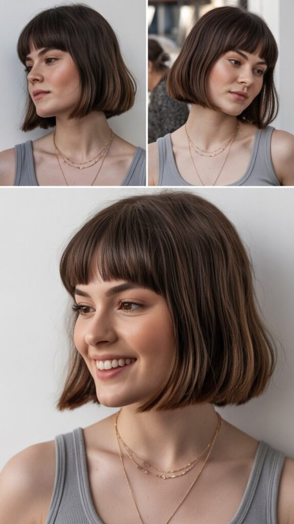 Blunt Bangs with Blunt Bob