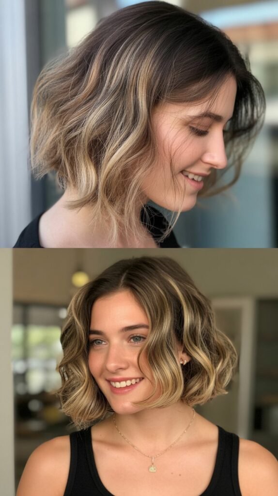 Bob with Peek-a-Boo Highlights