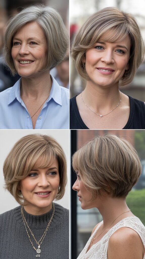  Angled Bob with Face-Framing Layers