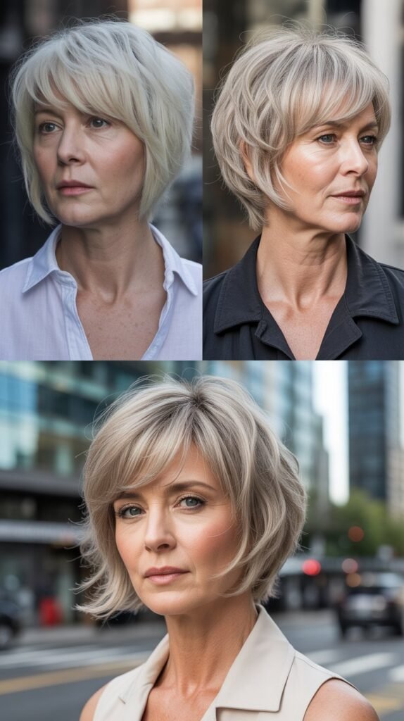 24. Choppy Bob with Piecey Bangs