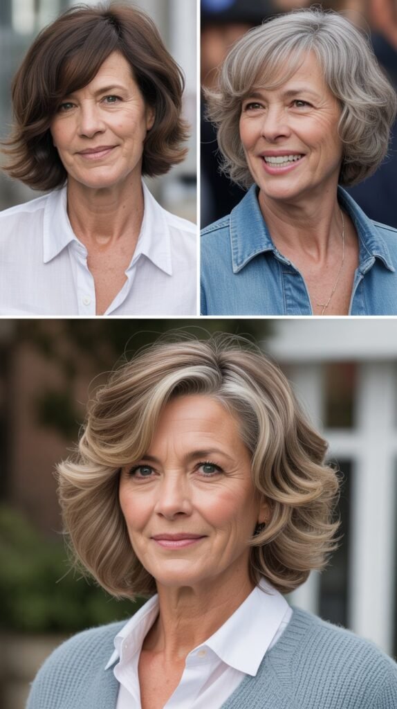 15. Tousled Lob with Beach Waves